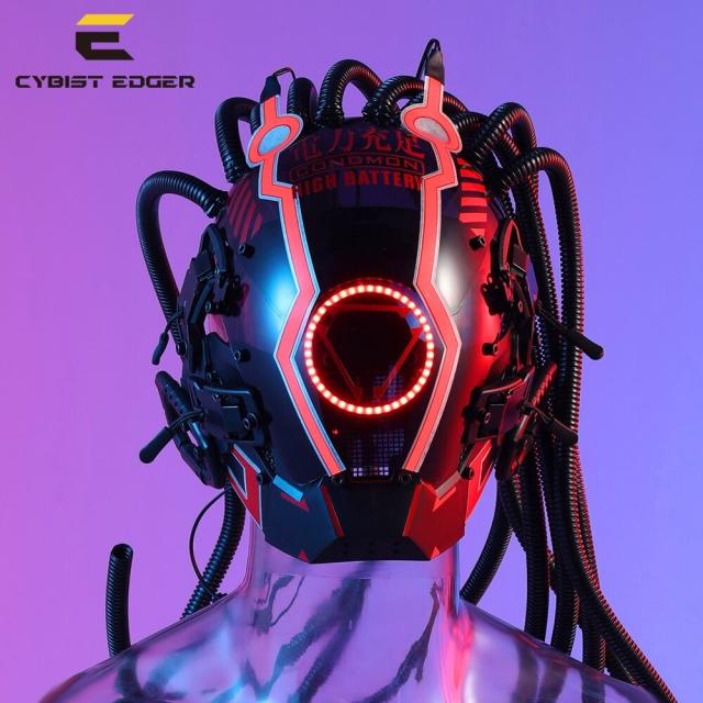 サイバーパンクフェイスマスク | Cyber Face Mask サイバーパンクマスク - サイバーゴス - Etsy 日本
